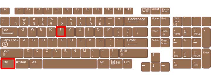 新しいタブを開く