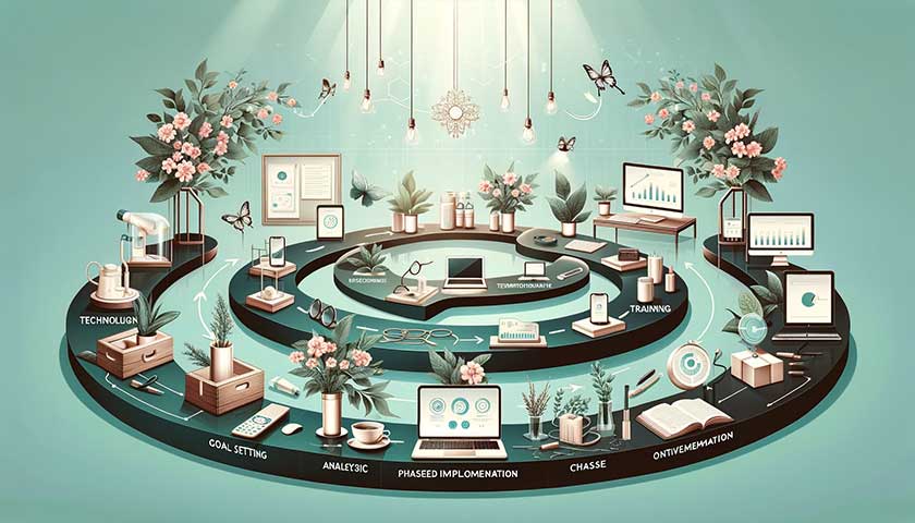 美容業界でのDX導入手順