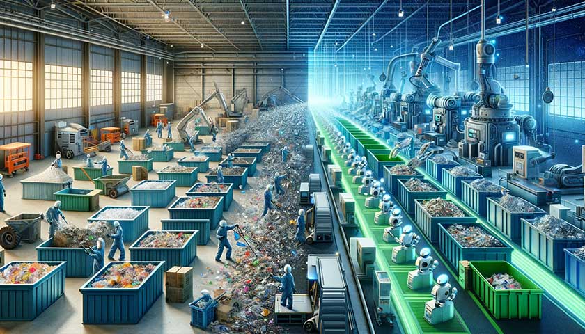ロボット技術で進化する廃棄物処理