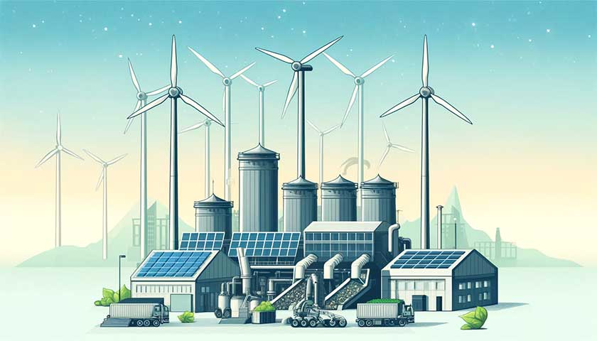 再生可能エネルギーの活用と産業廃棄物処理