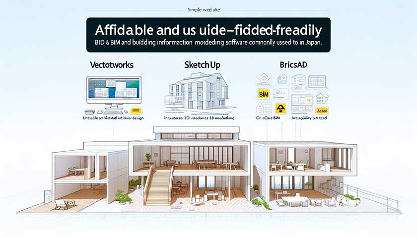 日本でよく使われる安価でわかりやすいBIM・CIMソフトウェア