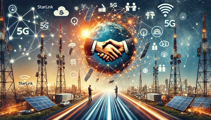 通信DXにおけるスターリンクの競合と協力関係
