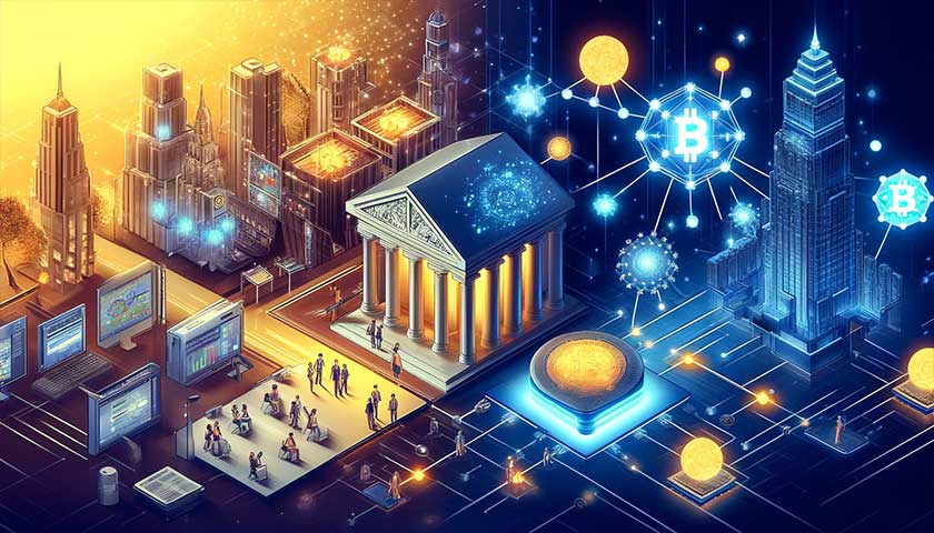 中央集権化された金融機関との比較