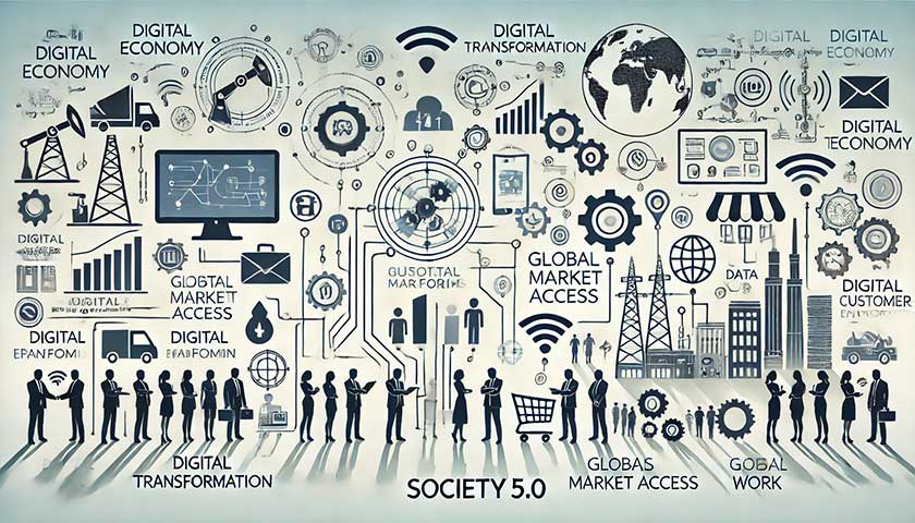 Society5.0時代のデジタルトランスフォーメーションとデジタル経済の影響とは？