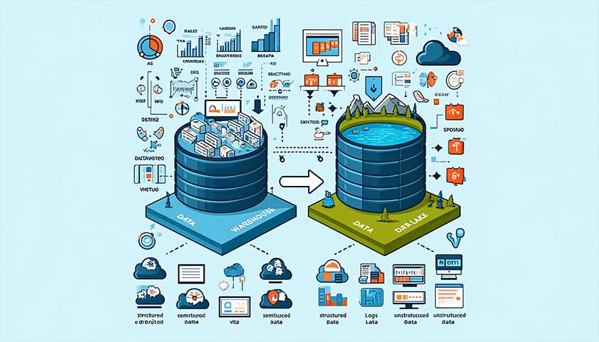 データウェアハウスとデータレイクの比較