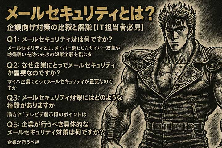 メールセキュリティとは？企業向け対策の比較に関しての「よくある質問」
