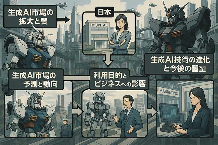 生成AI市場の利用目的とビジネスへの影響