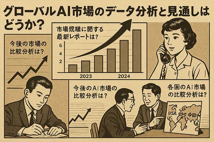 グローバルAI市場のデータ分析と見通しはどうか？