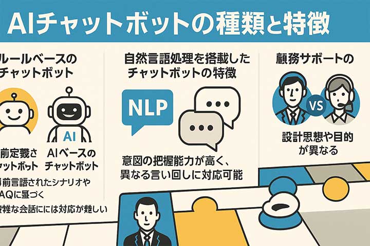AIチャットボットの種類と特徴は？