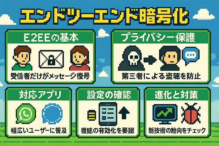 どのようなアプリやサービスがE2EEを実装しているのか？