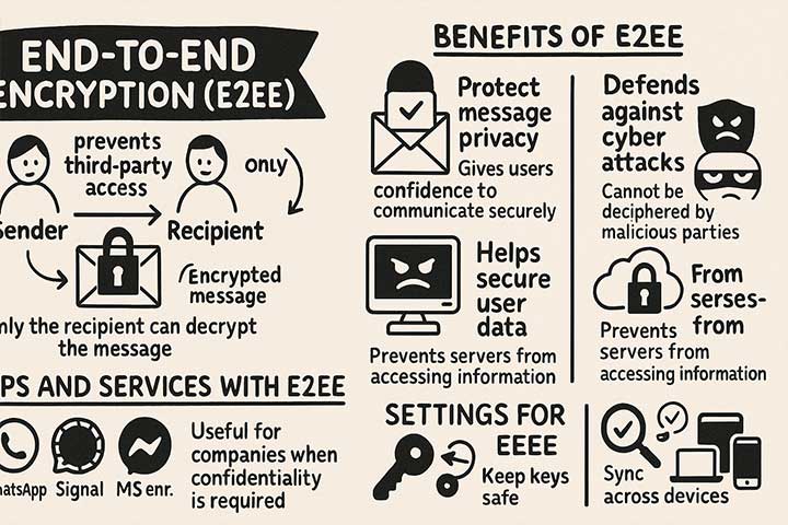エンドツーエンド暗号化を設定する際の注意点は？