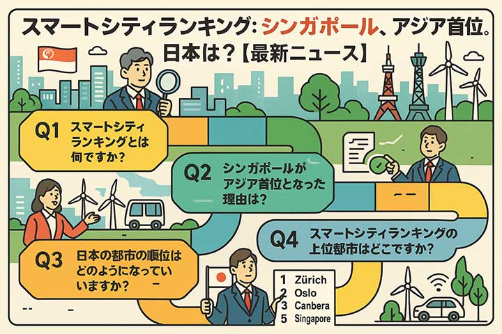 スマートシティランキング: シンガポール, アジア首位。日本は？に関する「よくある質問」