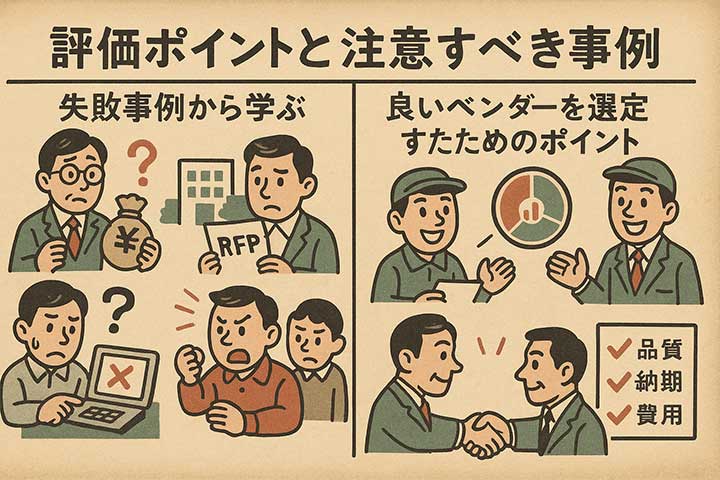 評価ポイントと注意すべき事例