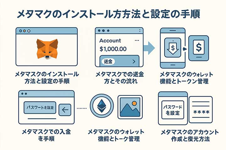 メタマスクのインストール方法と設定の手順