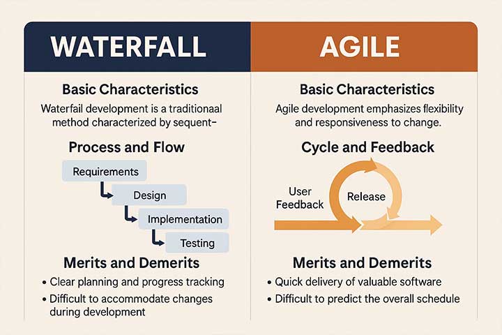 ウォーターフォールとアジャイル開発の違いは何か？