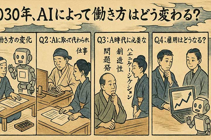 2030年、AIによって働き方はどう変わる？未来の仕事、雇用と変化への影響に関しての「よくある質問」