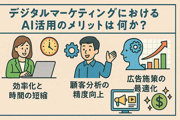 デジタルマーケティングにおけるAI活用のメリットは何か？