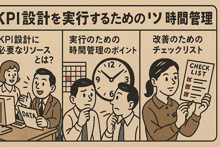 KPI設計を実行するためのリソースと時間管理