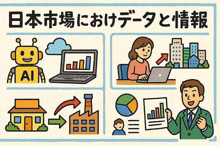日本市場におけるデータと情報