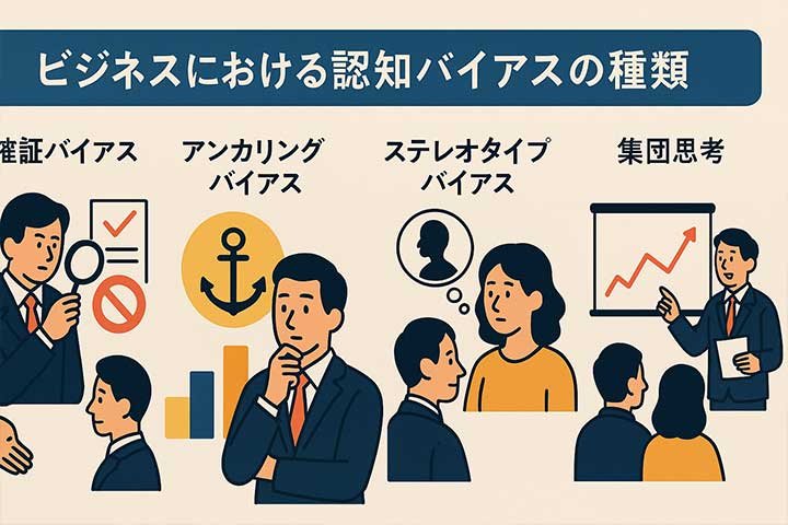 ビジネスにおける認知バイアスの種類