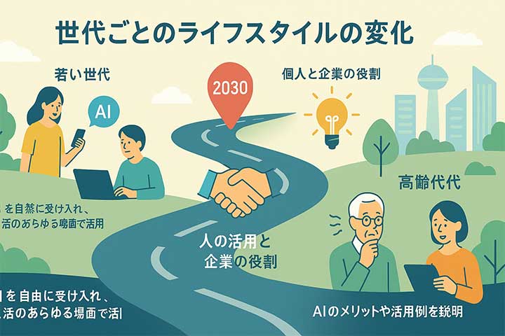 世代ごとのライフスタイルの変化