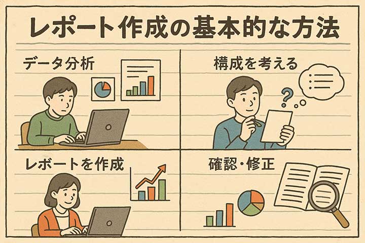 レポート作成の基本的な方法