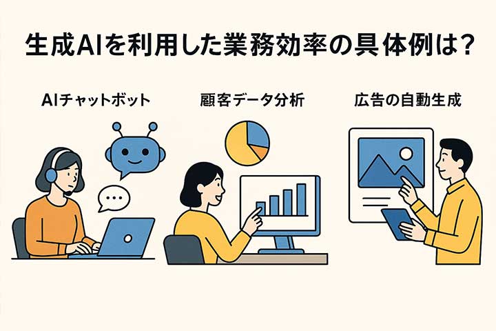 生成AIを利用した業務効率化の具体例は？