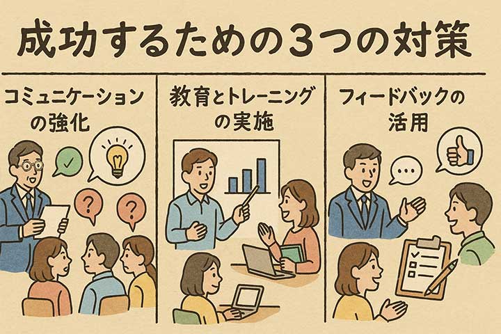 成功するための3つの対策