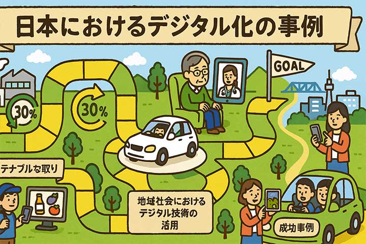 日本におけるデジタル化の事例
